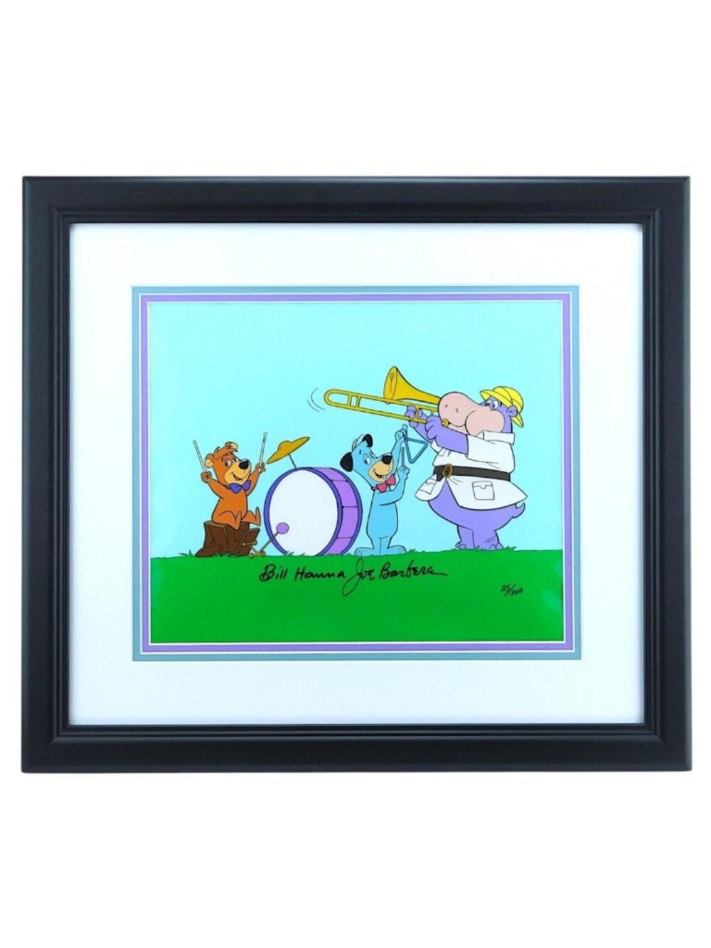Huck's Band Huckleberry Hound Cel Hanna Barbera Signed Limited Edition Art